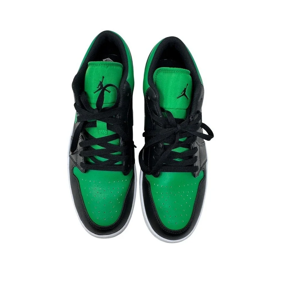 Nike Air Jordan 1 Low Men's Size 11 Lucky Green  Black/Green 553558-065 sneakers